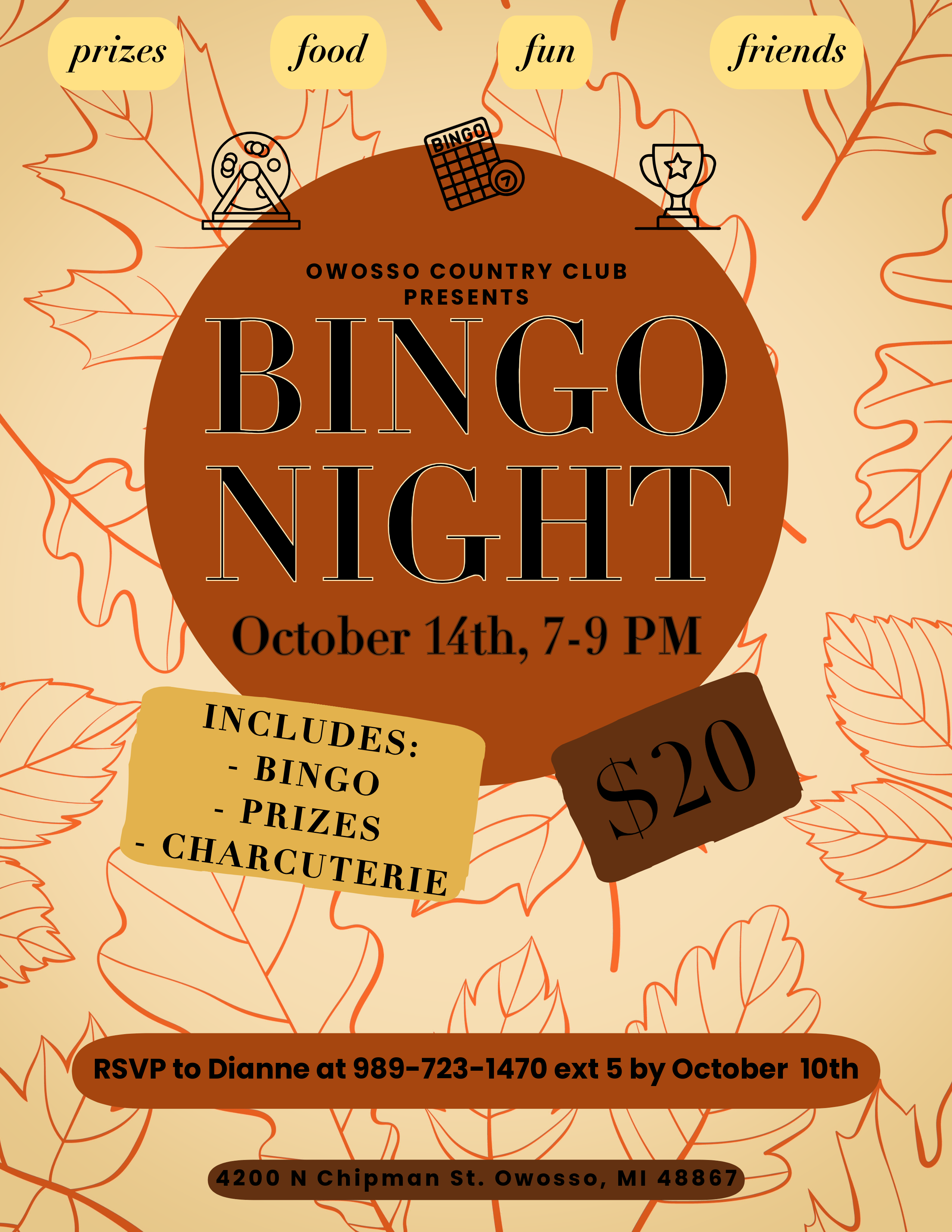 Fall Bingo Night 2025