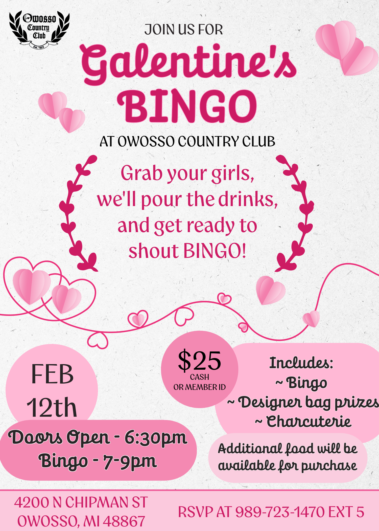 Galentines Bingo 2026