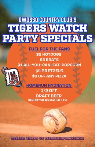 TIGERS GAME SPECIALS